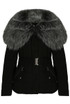 Quilted Jacket with Heavy Fur Collar - 4 Colours