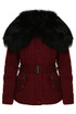 Quilted Jacket with Heavy Fur Collar - 4 Colours