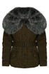 Quilted Jacket with Heavy Fur Collar - 4 Colours