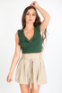 Frilled Side Zip Up Crop Tops - 5 Colours