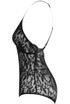 Embroidery Lace Criss Cross Back Bodysuit - 3 Colours