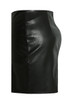 Black PVC Back Zip Up Mini Skirt