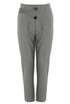 Pinstripe Wrap Button Tailored Trouser - 2 Colours