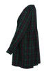 Embroidery Tartan Print Shift Dress  - 2 Colours