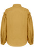 Pleated Sleeve Front Button Up Shirt Tops - 5 Colours