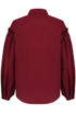 Pleated Sleeve Front Button Up Shirt Tops - 5 Colours
