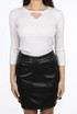 Faux Pearl Trim Lurex Jumper  - 3 Colours