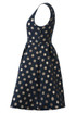 Foil Polka Dot Skater Dress - 2 Colours