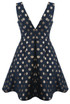 Foil Polka Dot Skater Dress - 2 Colours