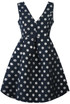 Foil Polka Dot Skater Dress - 2 Colours