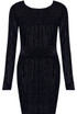 Velvet Glitter Stripe Bodycon Dress - 5 Colours