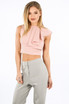 Ruffle Shoulder Crop Top  - 4 Colours