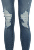 Mid Blue Shredded Denim Jeans