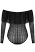 Lace Mesh Trim Frilled Bodysuit - 3 Colours