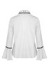 Pearls Trim Bell Sleeves Blouse - 3 Colours