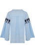 Embroidered Cotton Blend Blouse