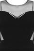 Off Shoulder Net Overlay Skater Dress - 2 Colours