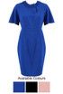 Pleated Tie Up Neck Midi Dress - 3 Colours