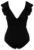 Frill Twist Front Bodysuit - 3 Colours