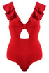 Frill Twist Front Bodysuit - 3 Colours