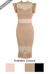 Lace Intricate Pencil Dress - 4 Colours