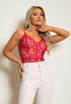 Floral Lace Crochet Scallop Bodysuit - 12 New Colours