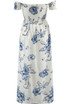Floral Shirred Overlap Tie Up Dress - 2 Colours