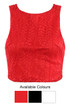 Lace Lined Crop Top - 3 Colours