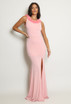 Petals Trim Leg Slit Maxi Dress - 2 Colours