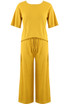 Ribbed Tee & Trouser Lounge wear Set - 2 Colours