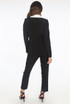 Contrast Tuxedo Suit  - 2 Colours