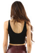 Ribbed Tie Up Crop Top - 3 Colours