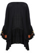 Embroidered Frill Hem Tunic - 2 Colours