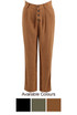 Button Up Straight Leg Pants - 3 Colours