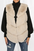 Layers Pattern Low Front Faux Fur Gilet - 8 Colours