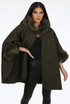 Fleece Faux Fur Neck Cape Jumper - 4 Colours