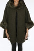 Fleece Faux Fur Neck Cape Jumper - 4 Colours
