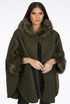Fleece Faux Fur Neck Cape Jumper - 4 Colours