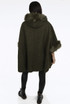 Fleece Faux Fur Neck Cape Jumper - 4 Colours