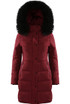 Fur Hood High Neck Longline Jacket - 7 Colours