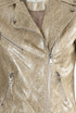 Faux Leather Snake Print Biker Jacket
