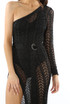 Lurex One Shoulder Slit Maxi Dress - 3 Colours