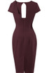 Bow Trim Cap Sleeves Bodycon Dress - 3 Colours