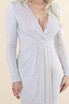 Lurex Leg Slit Crossover Maxi Dress - 3 Colours