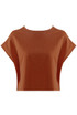 Cropped Cap Sleeves Blouse - 6 Colours