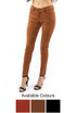 Matte Suede Skinny Jeans - 3 Colours