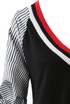 Deep V Neck Stripes Sleeves Jumper - 3 Colours