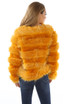 Layered Shaggy Faux Fur Coat