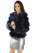 Layered Shaggy Faux Fur Coat