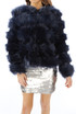 Layered Shaggy Faux Fur Coat